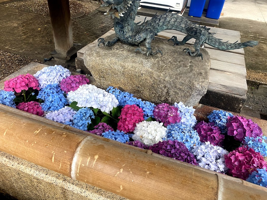 杭全神社手水舎⑤