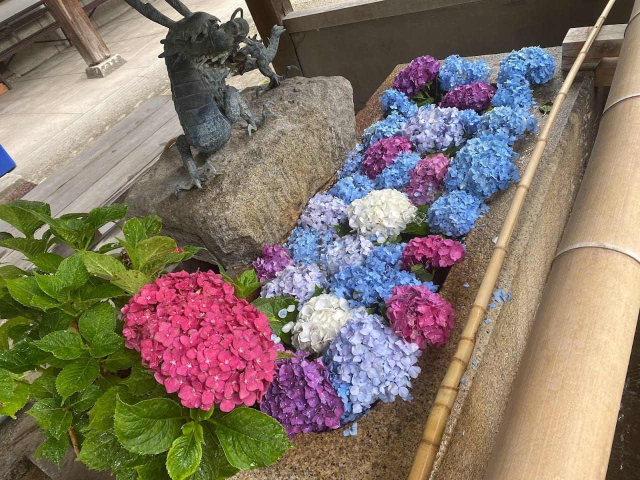 杭全神社手水舎③