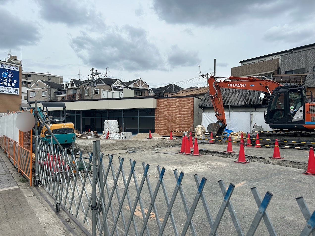 南都銀行平野支店横工事現場6