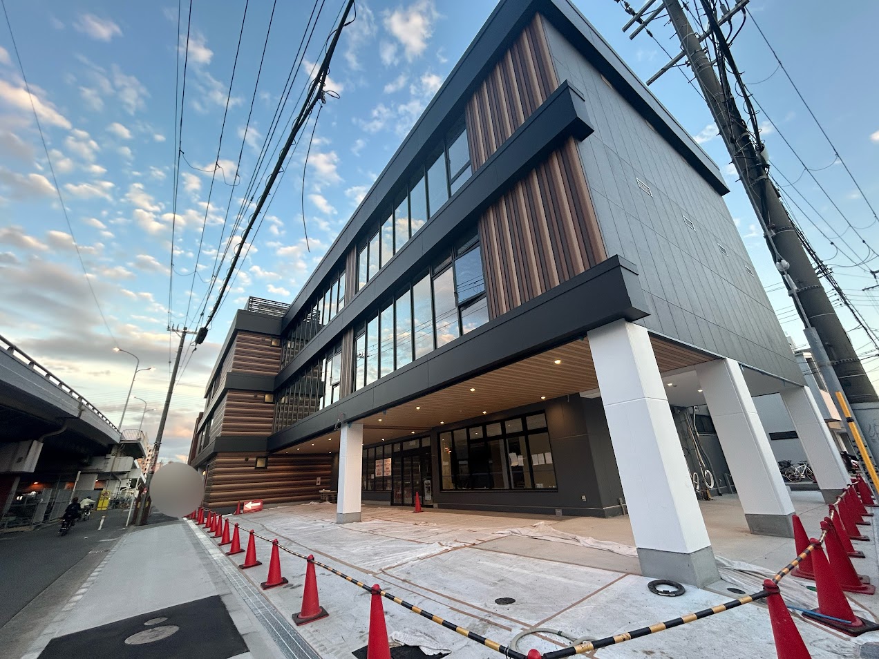 仮称出戸駅前プロジェクト新築工事現場1