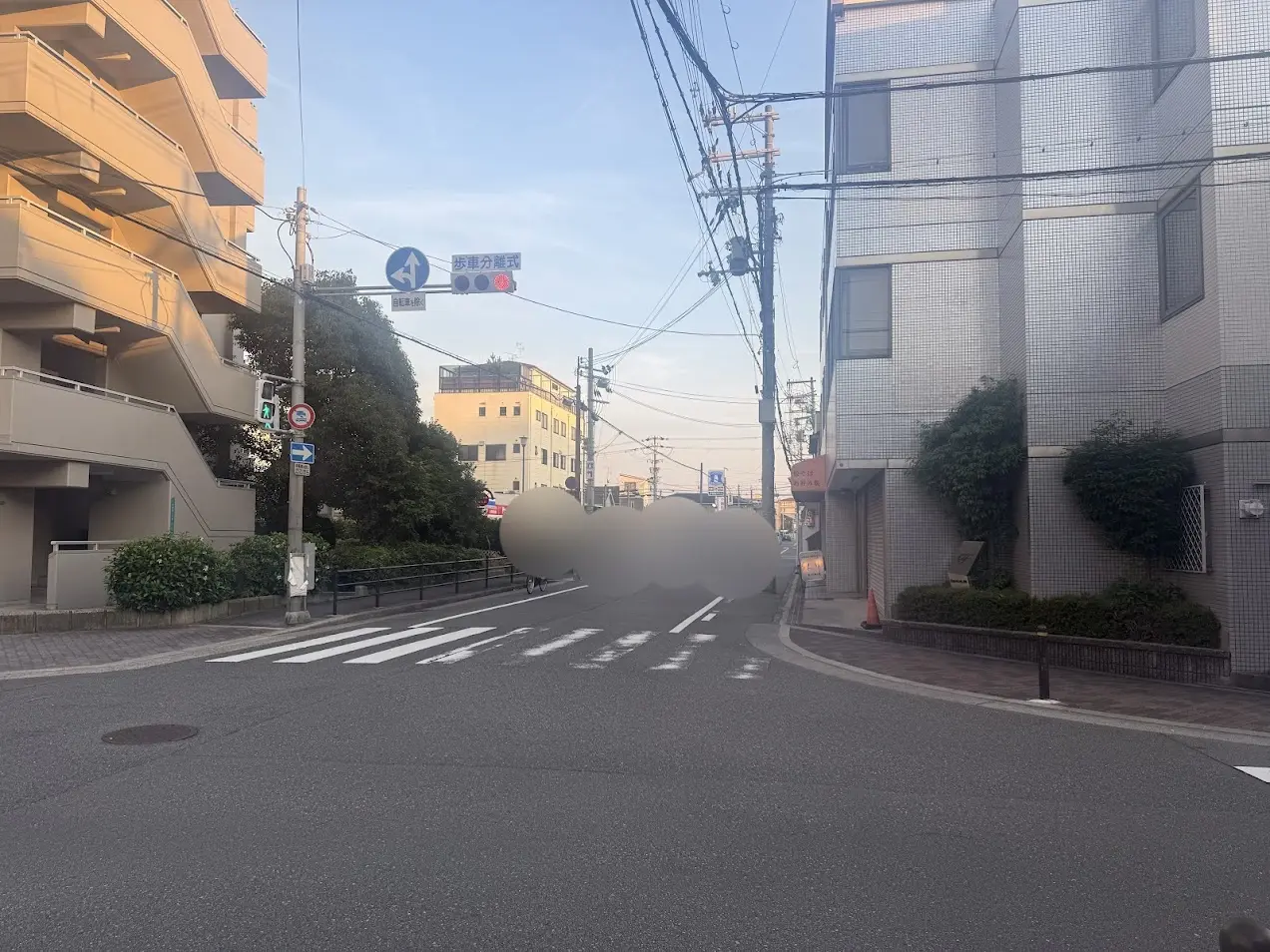 ローソン瓜破東1丁目店前道路