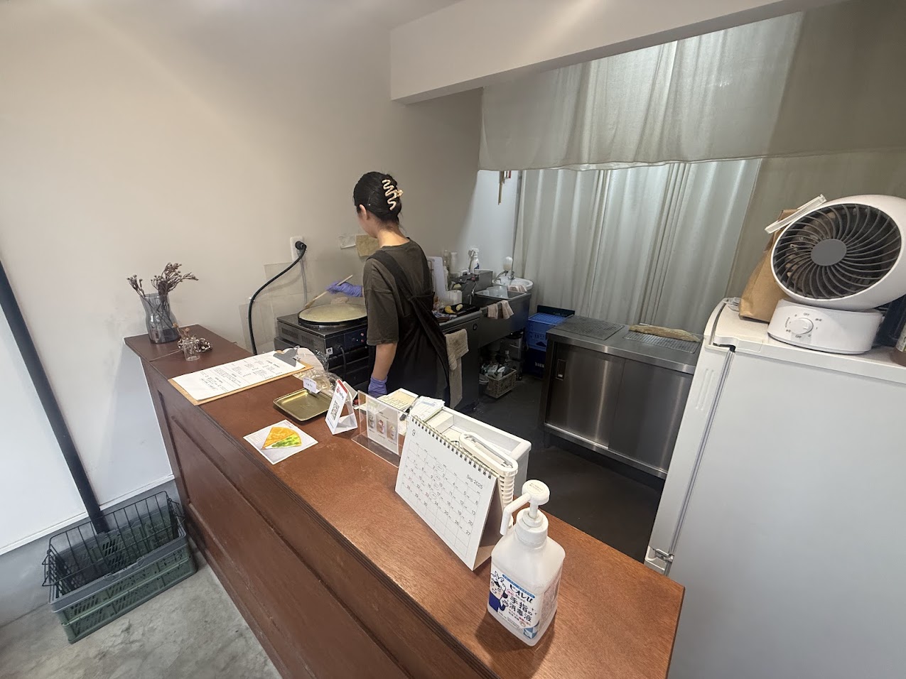 creperie porte クレープリーポルト店内