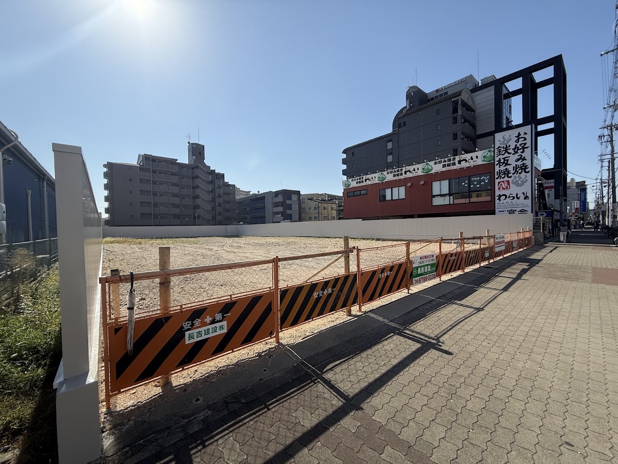 関西オート平野店建設予定地外観3