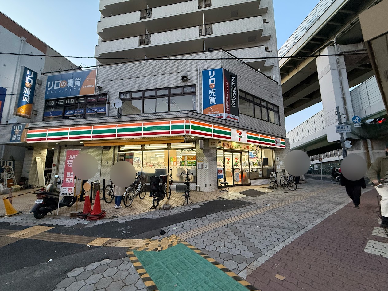 セブンイレブン大阪平野駅前店外観2