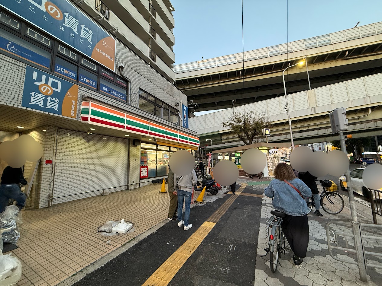 セブンイレブン大阪平野駅前店外観1