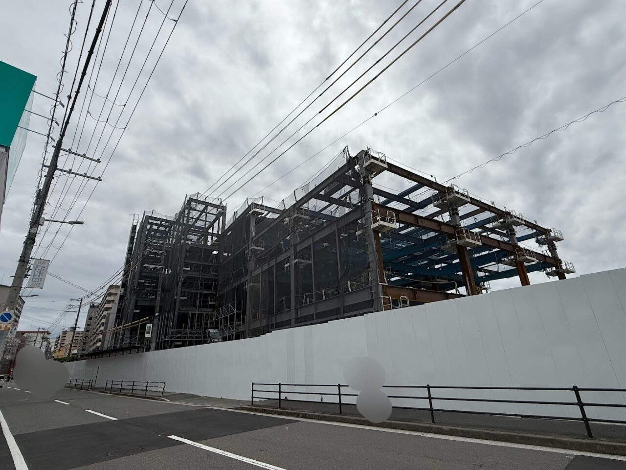(仮称)大阪市平野区複合開発計画(商業）」工事現場1