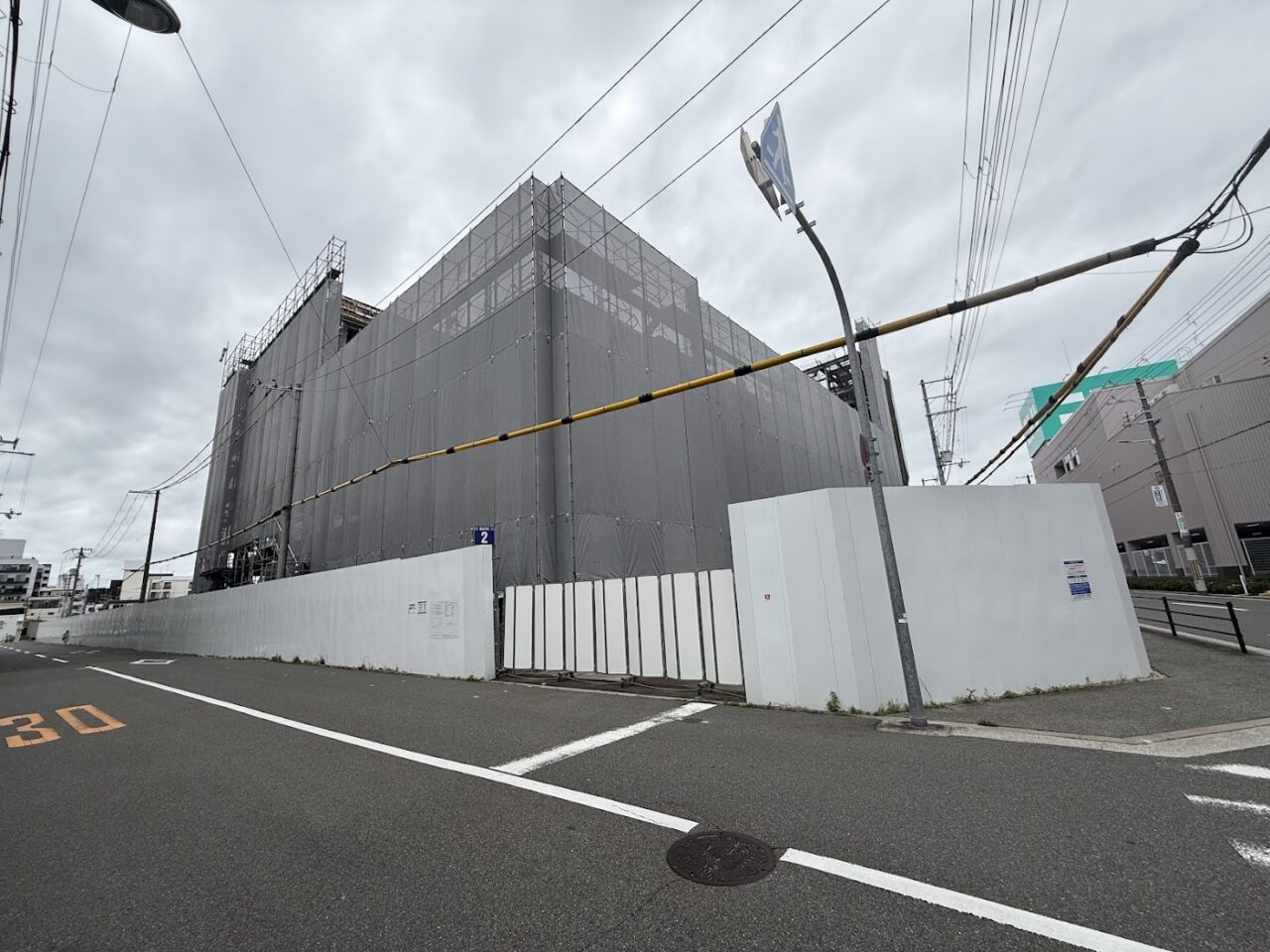 (仮称)大阪市平野区複合開発計画(商業）」工事現場5
