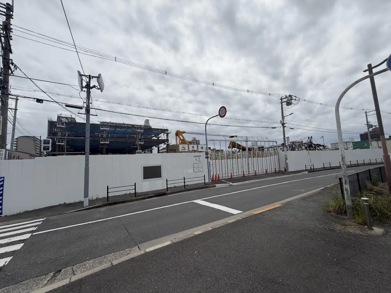 (仮称)大阪市平野区複合開発計画(商業）」工事現場7