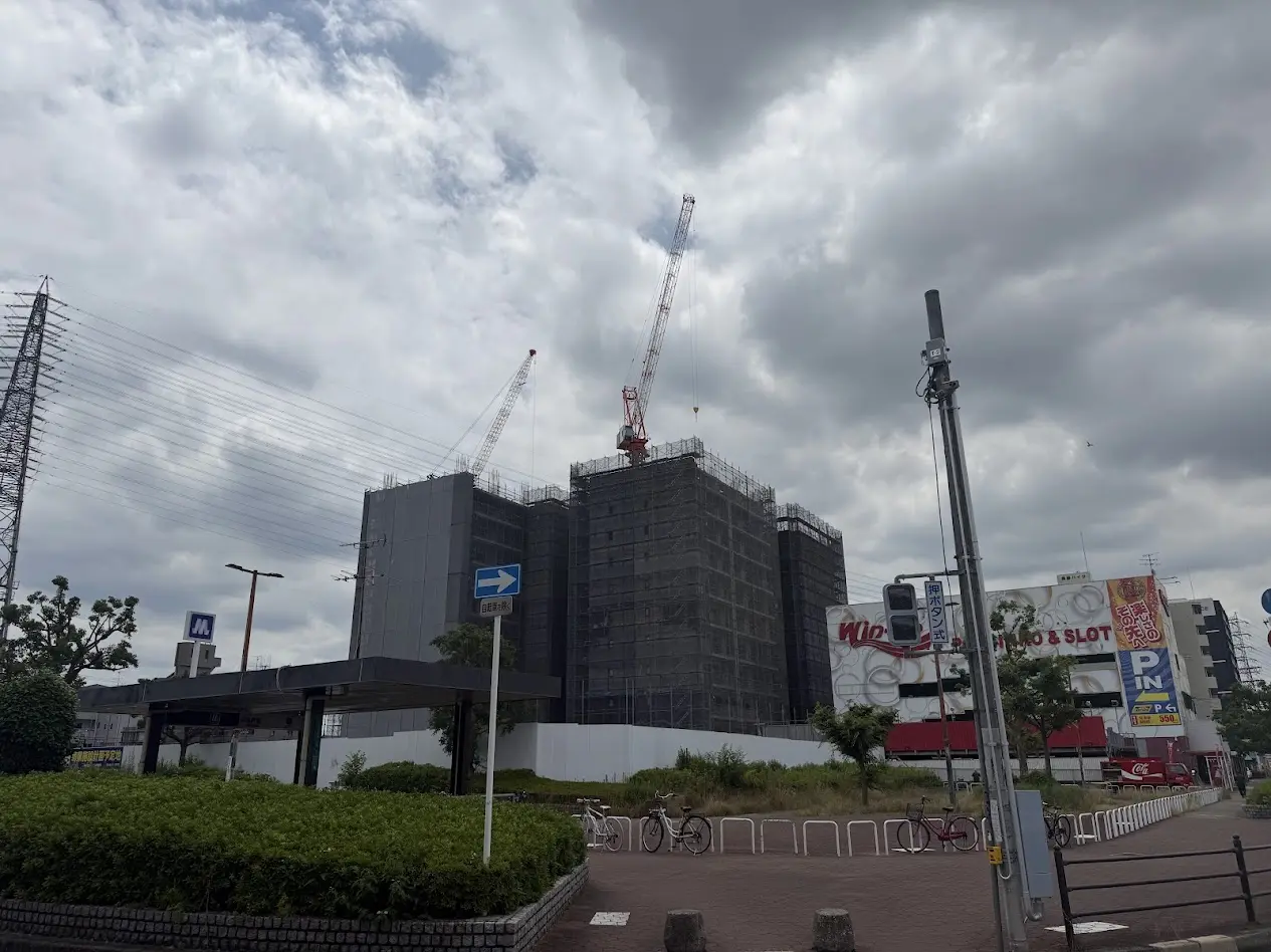 出戸駅前マンション新築工事現場2