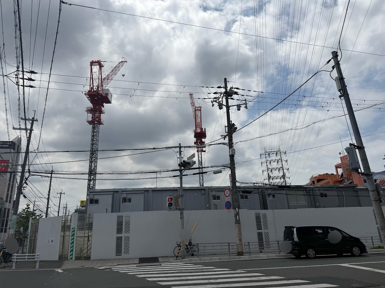 出戸駅前マンション新築工事現場3