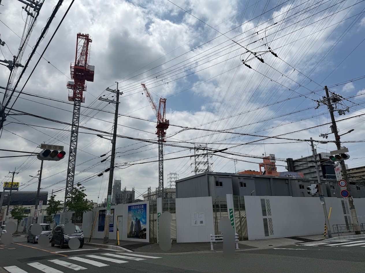 出戸駅前マンション新築工事現場4
